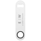 Monogramme Noir Blanc Moderne Minimaliste Élégant (Devant)