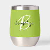 Monogramme noir blanc vert citron (Arrière)