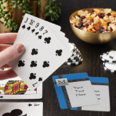 Monogramme Noir, Bleu, Gris Cartes de jeu (In Situ)