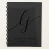 Monogramme Noir Calligraphie Initiales Logo Entrep (Devant)