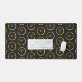 Monogramme noir Chalkboard or Fusion simple modern (Clavier et souris)