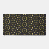 Monogramme noir Chalkboard or Fusion simple modern (Recto)