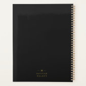 Monogramme Noir | Élégant minimaliste moderne (Dos)