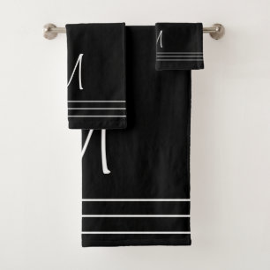 Monogramme noir et blanc
