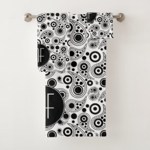 Monogramme noir et blanc paisible