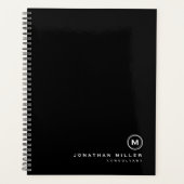 Monogramme noir et blanc professionnel initial (Devant)