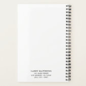 Monogramme noir et blanc simple (Dos)