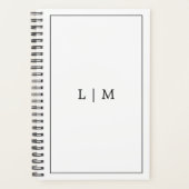 Monogramme noir et blanc simple (Devant)