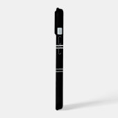 Monogramme noir et blanc simple (Côté gauche)