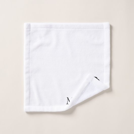 Monogramme Noir Goldendoodle Chien Design (Gant de toilette)