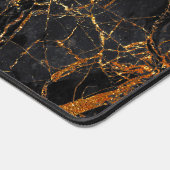 Monogramme noir marbré rose doré (Coin)