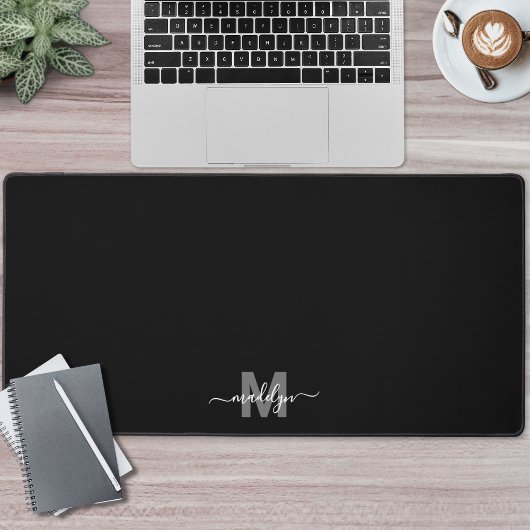 Monogramme noir minimaliste moderne