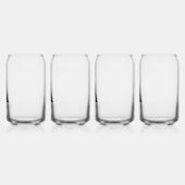 Monogramme noir moderne Ensemble de verre à canne  (Gauche)