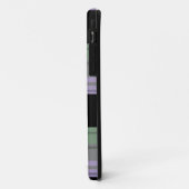 Monogramme noir violet vert plaqué iPhone 5 Coque (Dos/Gauche)