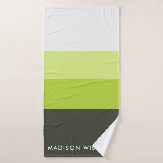 monogrammé,nom, (Serviette de bain)
