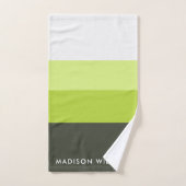 monogrammé,nom, (Serviette à main)