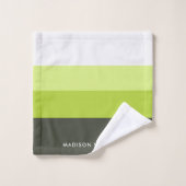 monogrammé,nom, (Gant de toilette)