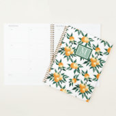 Monogramme Nom Aquarelle Citron Orange (Devant avec enveloppe)
