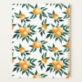 Monogramme Nom Aquarelle Citron Orange (Dos)