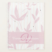 Monogramme Nom du carnet de rendez-vous Rose Paste (Devant)