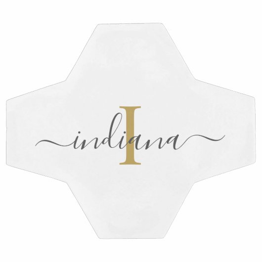 Monogramme Nom du script Initial Modern Personnali (Plat)