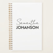 Monogramme Nom du script Moderne Minimaliste (Devant)