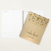Monogramme Nom Gold Parties scintillant Stars 2023 (Devant avec enveloppe)