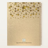 Monogramme Nom Gold Parties scintillant Stars 2023 (Dos)