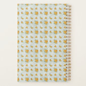 Monogramme Nom Initial Jaune Vert Floral (Dos)