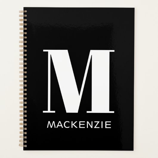 Monogramme Nom initial Simple Personnalisé (Devant)