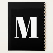 Monogramme Nom initial Simple Personnalisé (Dos)