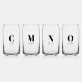 Monogramme Nom initial Soirée de mariage personnal (Recto)