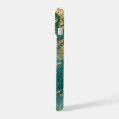 Monogramme Nom Initial Turquoise Vert Marbre Or (Côté gauche)