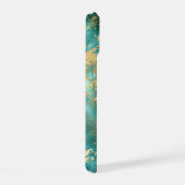 Monogramme Nom Initial Turquoise Vert Marbre Or (Côté droit)