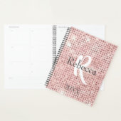 Monogramme Nom Rose Blush Diamant Studieux Tendanc (Devant avec enveloppe)