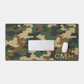 Monogramme numérique de camouflage militaire vert (Clavier et souris)
