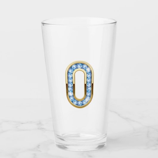 Monogramme O - Verre de 16 oz (Devant)