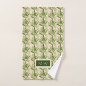 Monogramme | Oasis intérieure | Motif Palm Tree (Serviette à main)
