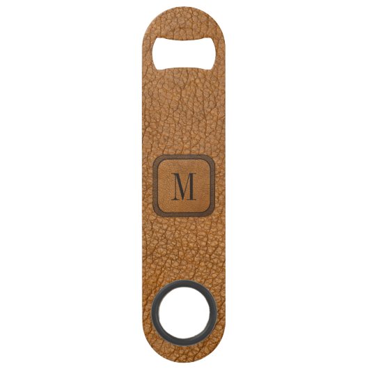 Monogramme occidental rustique en cuir Vintage (Dos)