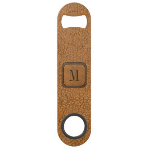 Monogramme occidental rustique en cuir Vintage