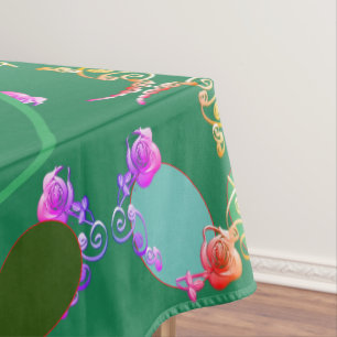 Monogramme OEufs de Pâques Rose à motif nappe