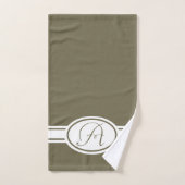 Monogramme oléolique de Pantone Martini (Serviette à main)