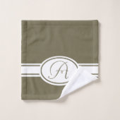 Monogramme oléolique de Pantone Martini (Gant de toilette)