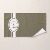 Monogramme oléolique de Pantone Martini (Serviette à main)