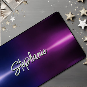 Monogramme ombré bleu rose élégant