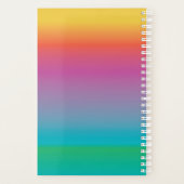 Monogramme ombre gris arc-en-ciel mou coloré (Dos)