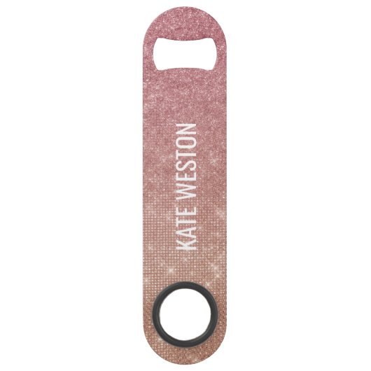 Monogramme Ombre Parties scintillant en or rose Fi (Dos)