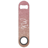 Monogramme Ombre Parties scintillant en or rose Fi (Devant)