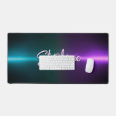 Monogramme ombré turquoise violet élégant (Clavier et souris)