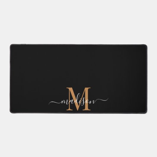 Monogramme Or Blanc Sur Noir (Recto)